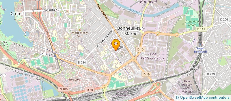 localisation de l'entreprise 508 568 854 à CRETEIL
