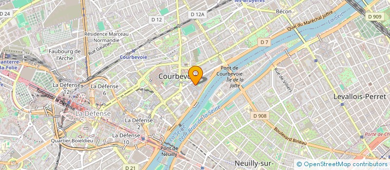localisation de l'entreprise 508 594 249 à COURBEVOIE