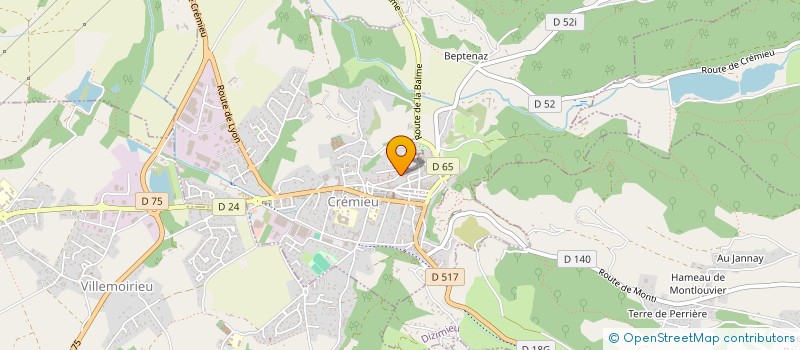 localisation de l'entreprise 508 844 412   CREMIEU