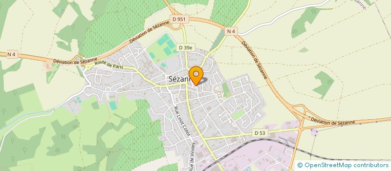localisation de l'entreprise 508 921 418   SEZANNE