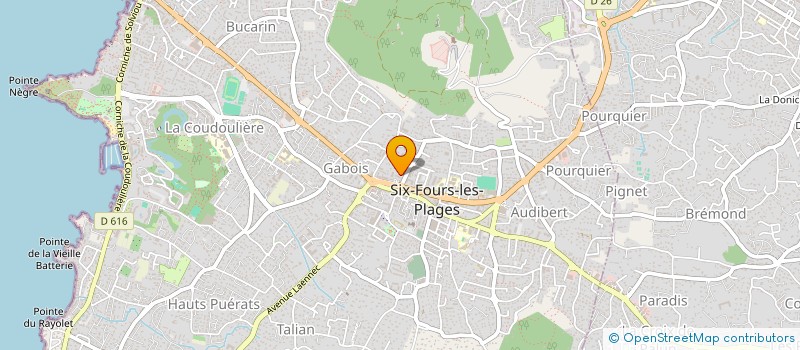 localisation de l'entreprise 509 363 958  à SIX-FOURS-LES-PLAGES