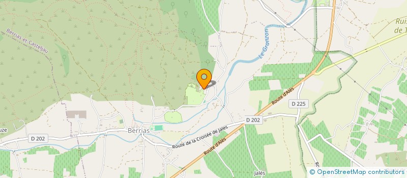 localisation de l'entreprise 509 456 190   BERRIAS-ET-CASTELJAU