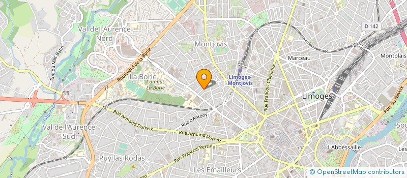 localisation de l'entreprise 509 584 405 à LIMOGES