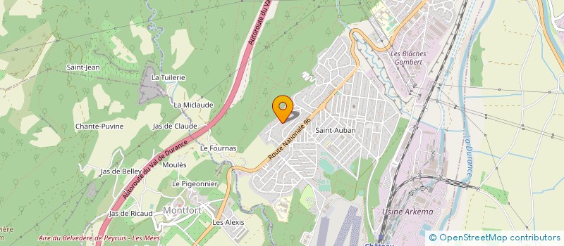 localisation de l'entreprise 509 756 078   CHATEAU-ARNOUX-SAINT-AUBAN