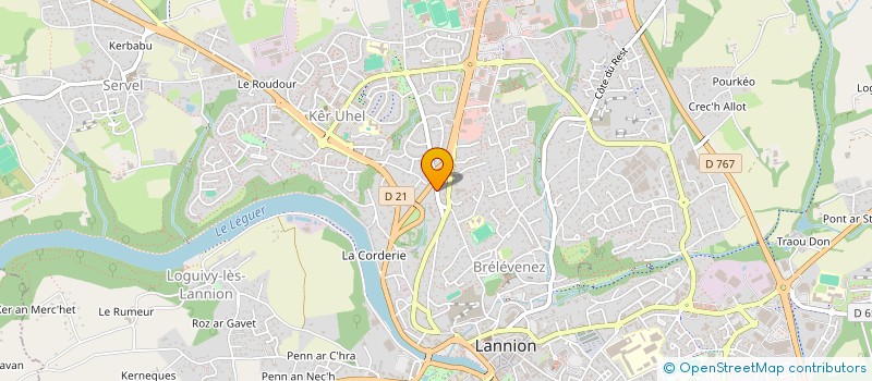 localisation de l'entreprise 509 827 218   LANNION