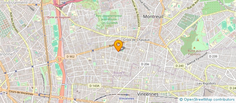 localisation de l'entreprise 51 BEAUMARCHAIS à MONTREUIL