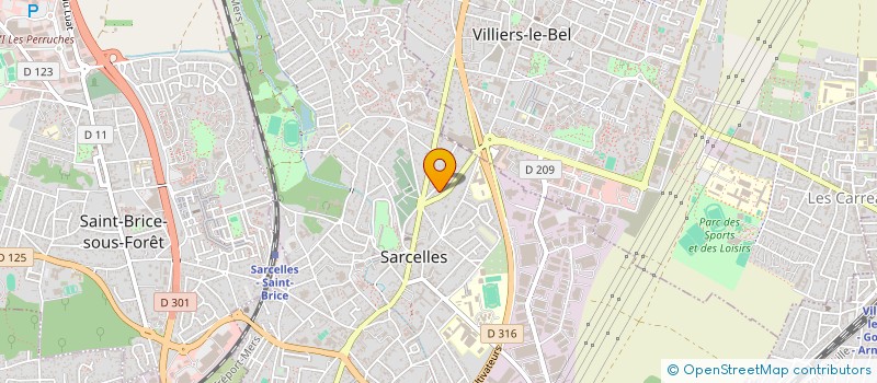 localisation de l'entreprise 51 BOULEVARD MAXIME GORKI  SARCELLES