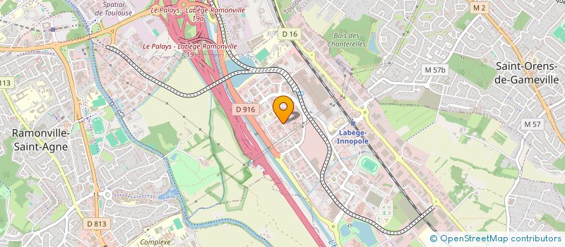 localisation de l'entreprise 51 RUE AMPERE  LABEGE