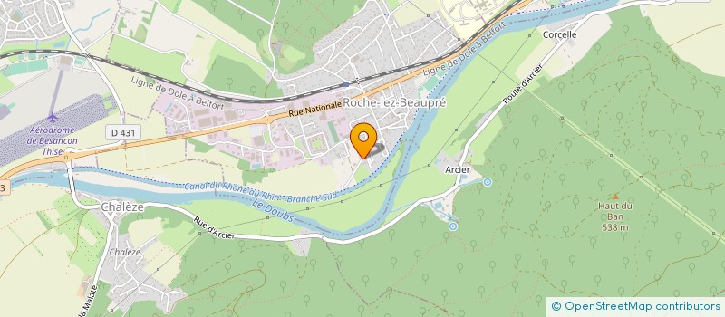 localisation de l'entreprise 510 065 980   ROCHE-LEZ-BEAUPRE