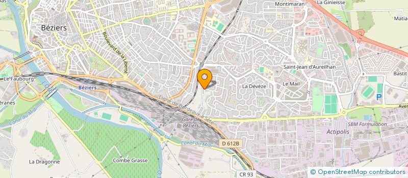 localisation de l'entreprise 510 207 665 à BEZIERS
