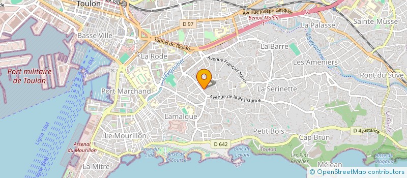 localisation de l'entreprise 510 237 845  à TOULON