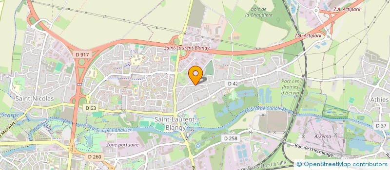 localisation de l'entreprise 510 791 866   SAINT-LAURENT-BLANGY