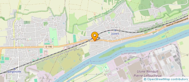 localisation de l'entreprise 510 923 980   JUZIERS