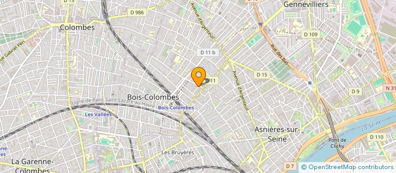 localisation de l'entreprise 510 949 431 à BOIS-COLOMBES