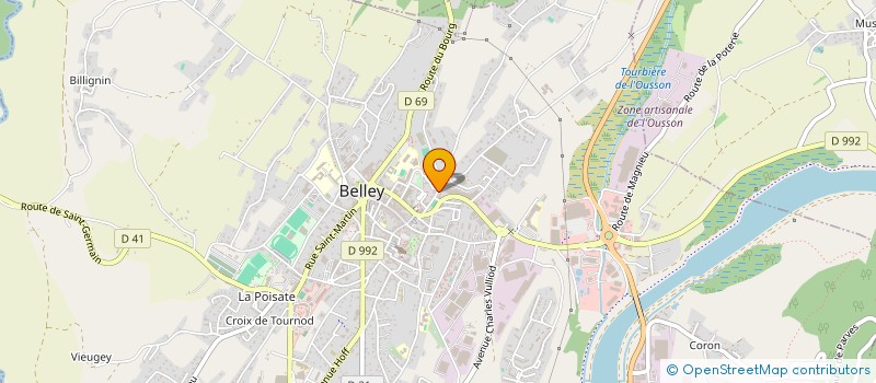 localisation de l'entreprise 511 033 698   BELLEY