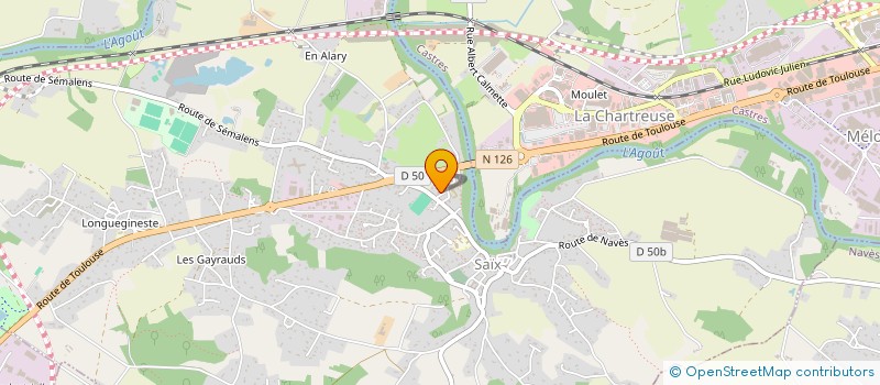 localisation de l'entreprise 511 092 306   SAIX