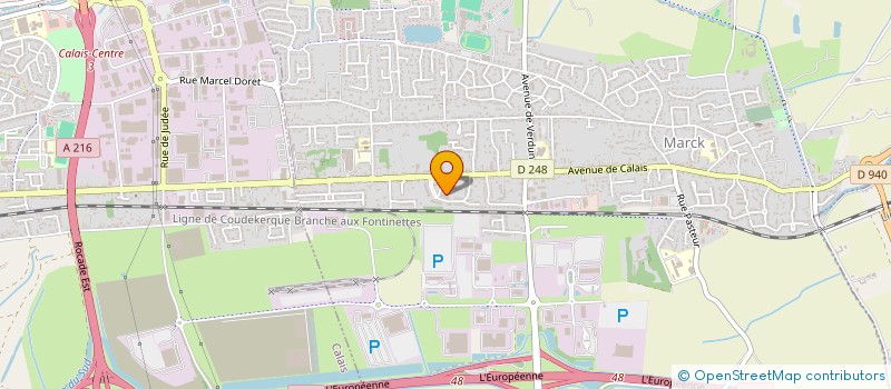 localisation de l'entreprise 511 092 553   CALAIS