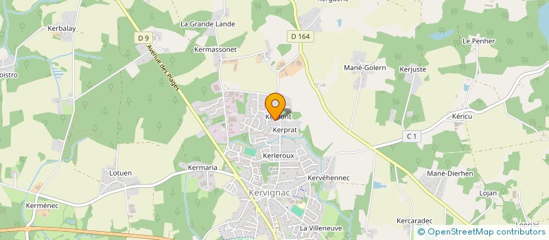localisation de l'entreprise 511 200 511   KERVIGNAC