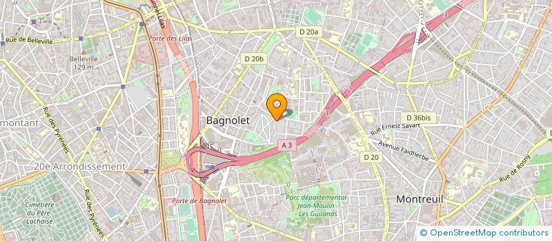 localisation de l'entreprise 511 245 631   BAGNOLET