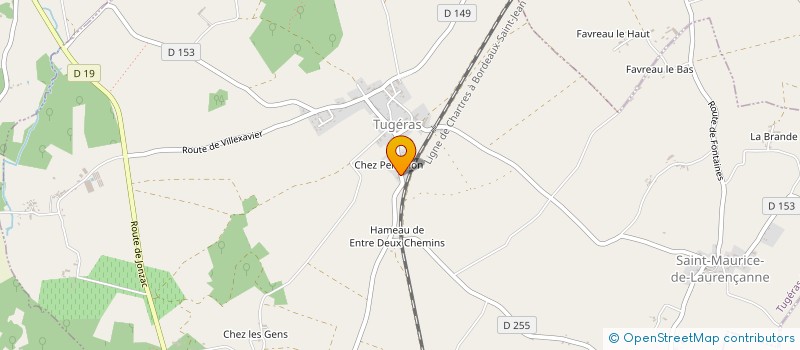 localisation de l'entreprise 511 499 113   TUGERAS-SAINT-MAURICE