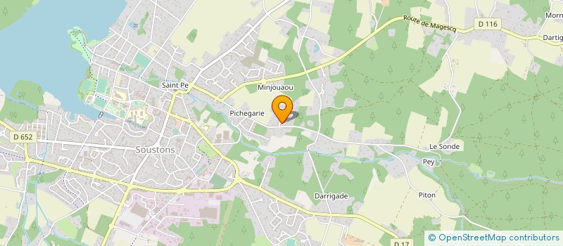 localisation de l'entreprise 511 624 892 à SOUSTONS