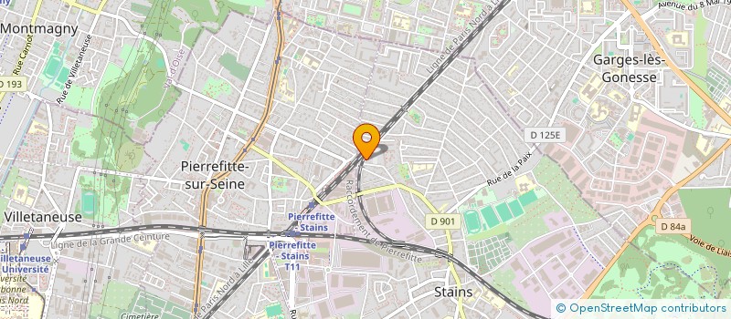 localisation de l'entreprise 511 764 326 à STAINS