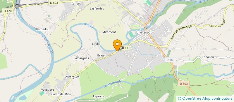 localisation de l'entreprise 511 946 329   PRUDHOMAT