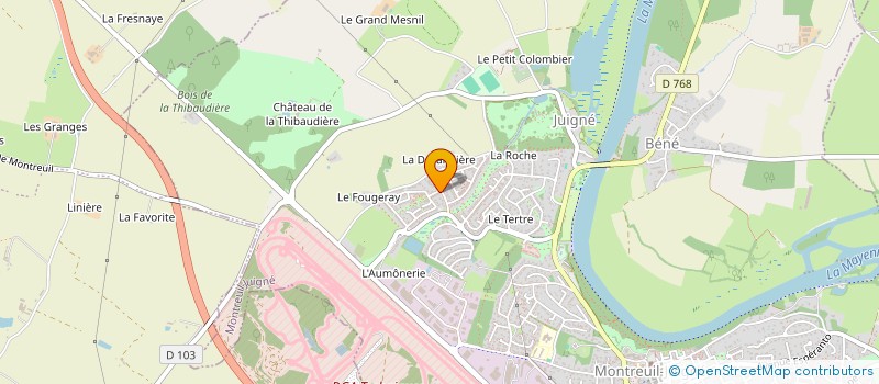 localisation de l'entreprise 511 983 223 à VAL D'ERDRE-AUXENCE