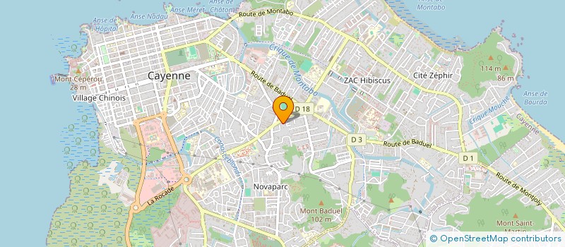 localisation de l'entreprise 512 237 330 à CAYENNE