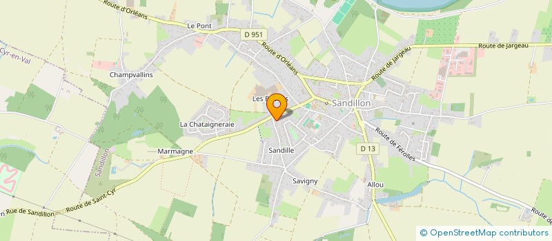 localisation de l'entreprise 512 249 848 à SANDILLON