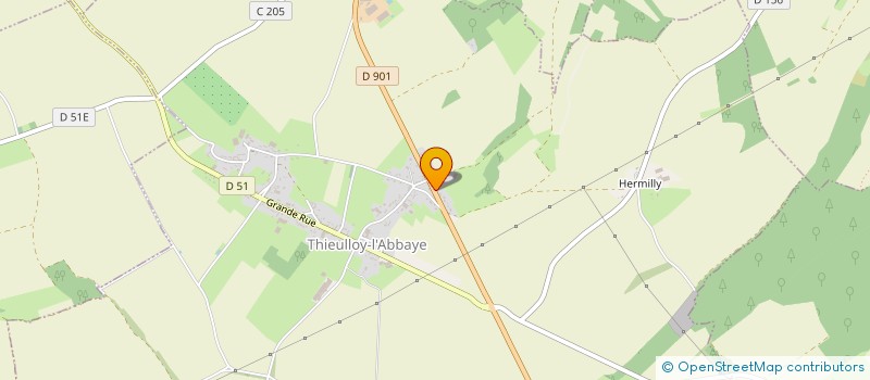 localisation de l'entreprise 512 366 881   THIEULLOY-L'ABBAYE