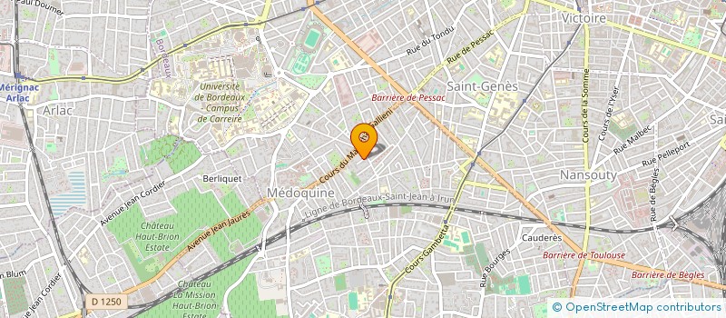 localisation de l'entreprise 512 399 304   LESTIAC-SUR-GARONNE