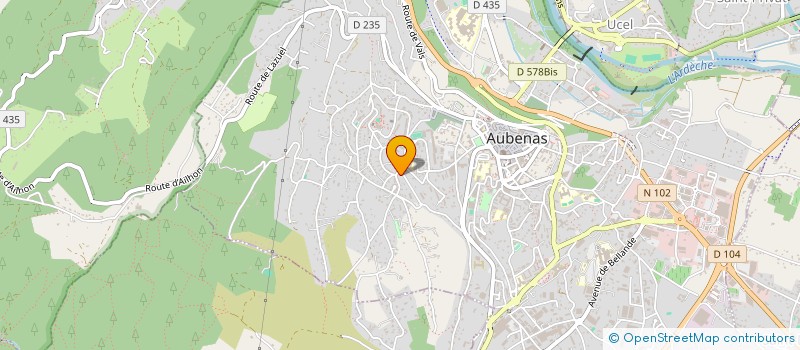 localisation de l'entreprise 512 505 686   AUBENAS