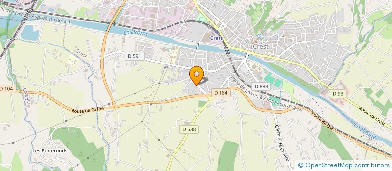 localisation de l'entreprise 512 621 889   CREST