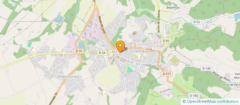 localisation de l'entreprise 512 633 520   CREMIEU