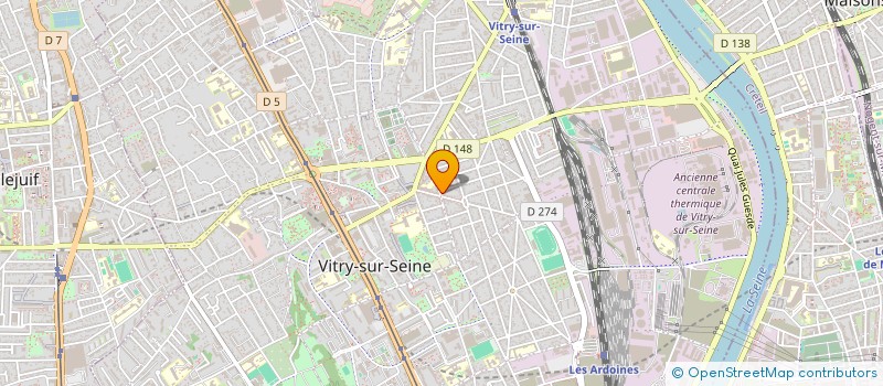 localisation de l'entreprise 512 704 826 à VITRY-SUR-SEINE