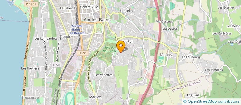 localisation de l'entreprise 512 768 052 à TRESSERVE