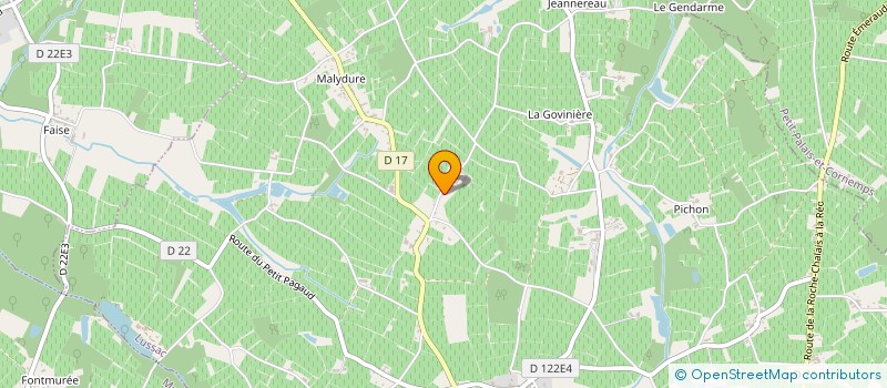 localisation de l'entreprise 512 786 096 à LUSSAC