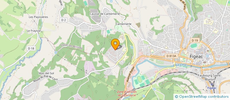 localisation de l'entreprise 512 878 935   FIGEAC