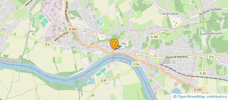 localisation de l'entreprise 512 906 538 à TREVOUX