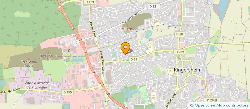 localisation de l'entreprise 512 945 858   KINGERSHEIM