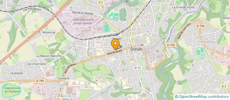 localisation de l'entreprise 512 961 947 à DINAN