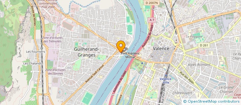 localisation de l'entreprise 513 037 937   GUILHERAND-GRANGES