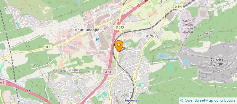 localisation de l'entreprise 513 072 405 à LES PENNES-MIRABEAU