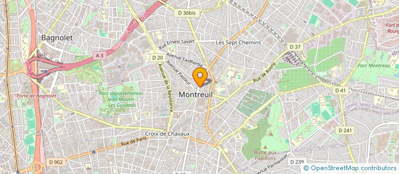 localisation de l'entreprise 513 407 445 à MONTREUIL