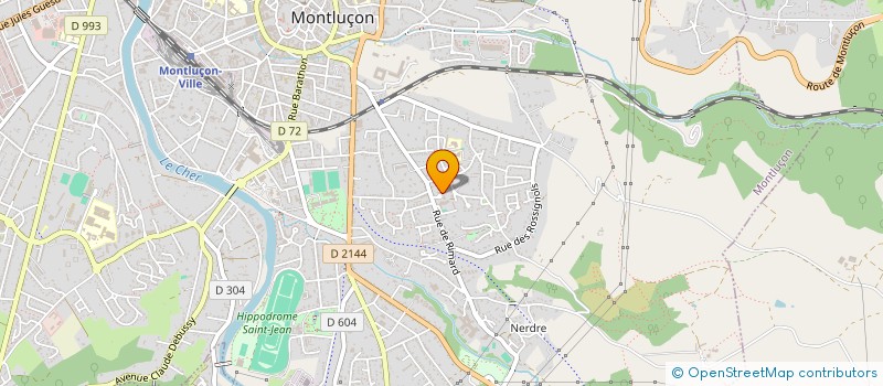 localisation de l'entreprise 513 497 099 à MONTLUCON
