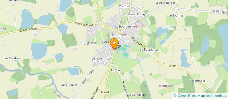 localisation de l'entreprise 513 941 930 à CHALAMONT