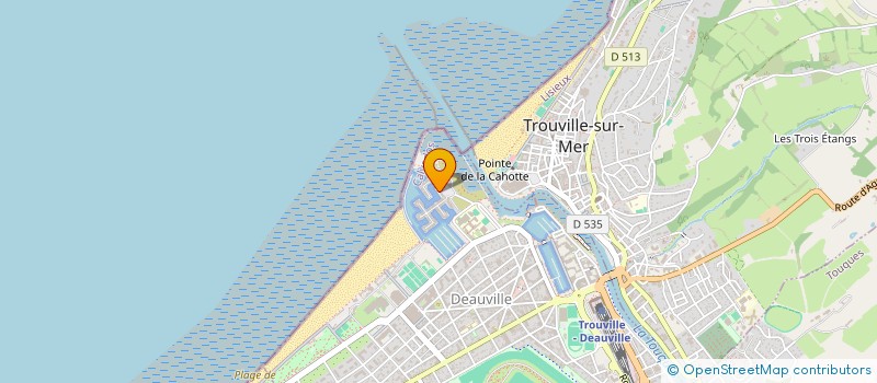 localisation de l'entreprise 514 3 QUAI DES MARCHANDS  DEAUVILLE