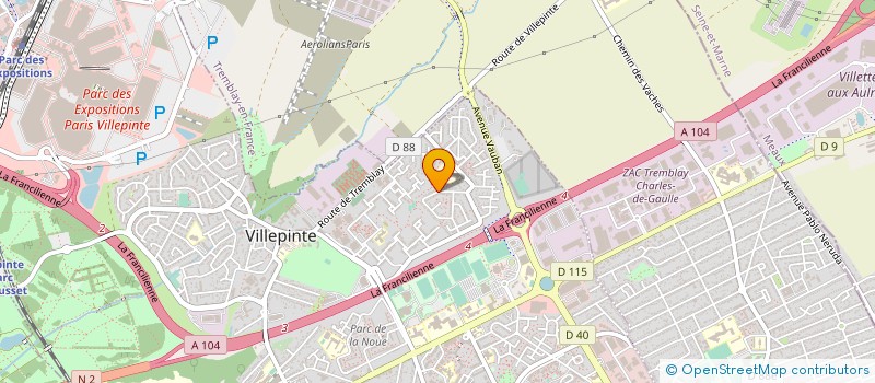 localisation de l'entreprise 514 529 114 à TREMBLAY-EN-FRANCE
