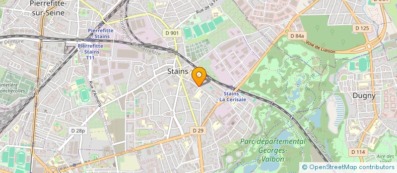 localisation de l'entreprise 514 778 109 à STAINS